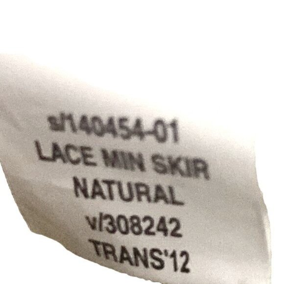 Gap Beige Netted Mini Skirt with Lining 100% Cotton Sz Lg - Picture 6 of 8